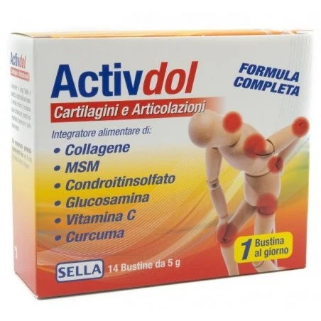ACTIVDOL CARTILAGINI/ARTICOLAZIONI 14 BUSTINE 3 ACTIVDOL CARTILAGINI/ARTICOLAZIONI 14 BUSTINE