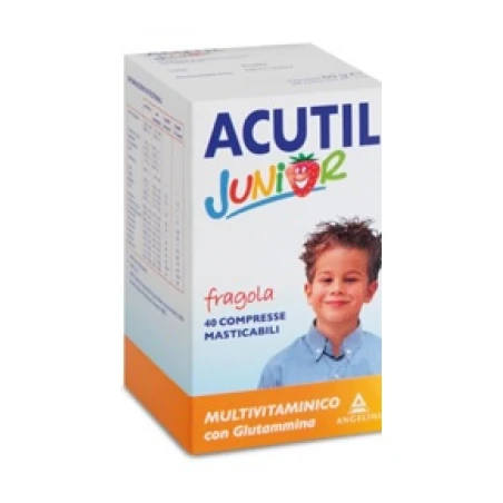 Acutil Multivitaminico Junior Fragola 40 Compresse 3 Acutil Multivitaminico Junior Fragola 40 Compresse