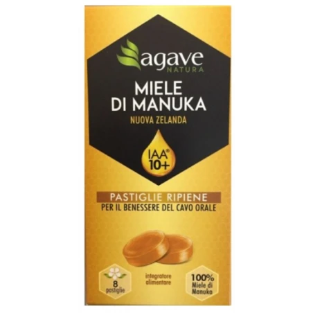 AGAVE NATURA MIELE DI MANUKA IAA 10+ 8 PASTIGLIE 3 AGAVE NATURA MIELE DI MANUKA IAA 10+ 8 PASTIGLIE