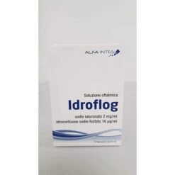 Alfa Intes Soluzione Oftalmica Idroflog A Base Di Ialuronato Di Sodio E Idrocortisone Sodio Fosfato 15 Flaconcini Da 0,5 Ml