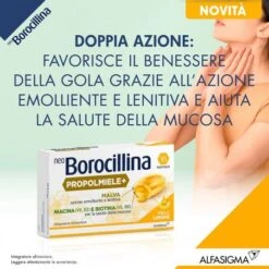 Alfasigma Neoborocillina Propolmiele+ Miele/limone 16 Pastiglie 13 Alfasigma Neoborocillina Propolmiele+ Miele/limone 16 Pastiglie -Farmacia Point-IT alfasigma neoborocillina propolmiele miele limone 16 pastiglie 5