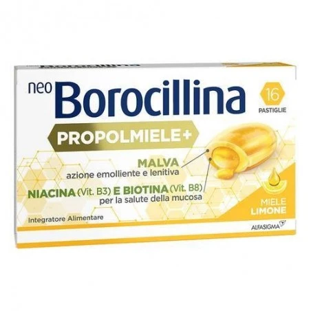 Alfasigma Neoborocillina Propolmiele+ Miele/limone 16 Pastiglie 3 Alfasigma Neoborocillina Propolmiele+ Miele/limone 16 Pastiglie