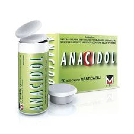 Anacidol 20 Compresse Masticabili Tubo 3 Anacidol 20 Compresse Masticabili Tubo