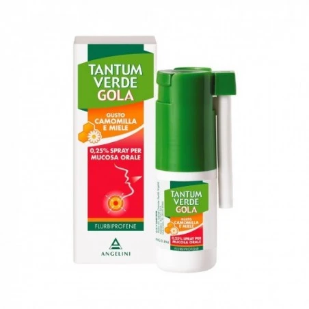 Angelini Tantum Verde Gola 0,25% Spray Per Mucosa Orale Gusto Camomilla E Miele 3 Angelini Tantum Verde Gola 0,25% Spray Per Mucosa Orale Gusto Camomilla E Miele