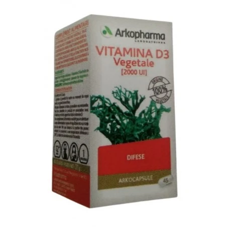 Arkofarm Arko Capsule Vitamina D3 Vegetale 45 Capsule 6 Arkofarm Arko Capsule Vitamina D3 Vegetale 45 Capsule - immagine 4