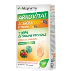 Arkofarm Arkovital Acerola 1000+d3 Vitamina C&d3 20 Compresse Effervescenti -Farmacia Point-IT arkofarm arkovital acerola 1000d3 vitamina cd3 20 compresse effervescenti 2