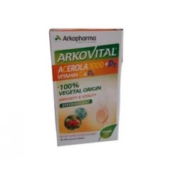 Arkofarm Arkovital Acerola 1000+d3 Vitamina C&d3 20 Compresse Effervescenti