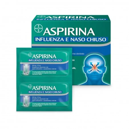 ASPIRINA INFLUENZA E NASO CHIUSO 20 BUSTINE 3 ASPIRINA INFLUENZA E NASO CHIUSO 20 BUSTINE