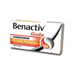 Benactiv Gola 8,75 Mg - 16 Pastiglie Gusto Arancia Senza Zucchero
