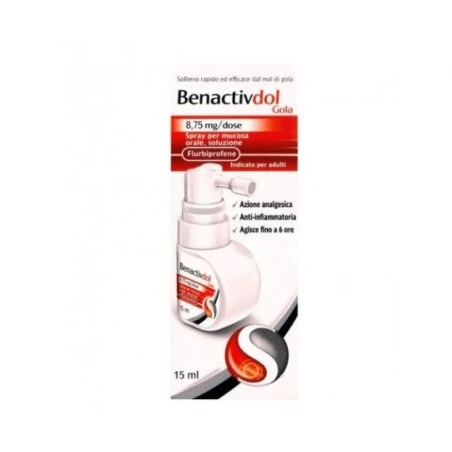 Benactivdol Gola Spray 15 Ml 8,75 3 Benactivdol Gola Spray 15 Ml 8,75