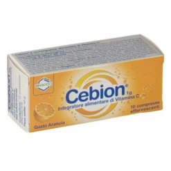 CEBION EFFERVESCENTE VIT C ARANCIA 10 COMPRESSE