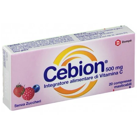 CEBION MASTICABILE SENZA ZUCCHERO INTEGRATORE DI VITAMINA C 20 COMPRESSE MASTICABILI 3 CEBION MASTICABILE SENZA ZUCCHERO INTEGRATORE DI VITAMINA C 20 COMPRESSE MASTICABILI