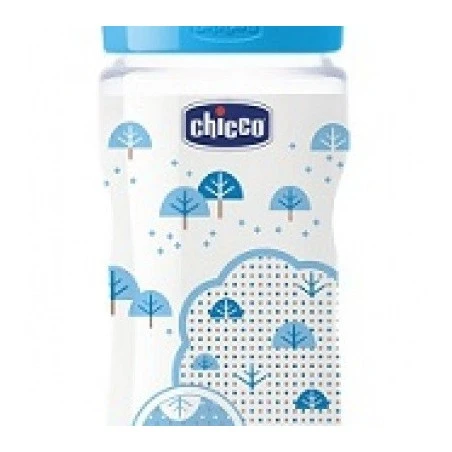 Chicco Biberon 330 Ml Polipropilene Decorato Tettarella Caucciu' 2 Fori 3 Chicco Biberon 330 Ml Polipropilene Decorato Tettarella Caucciu' 2 Fori