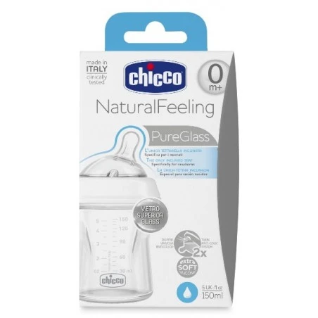 Chicco Biberon Naturalfeeling Vetro 0m+ 150 Ml 3 Chicco Biberon Naturalfeeling Vetro 0m+ 150 Ml