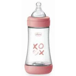 Chicco Biberon P5 240ml Med Silicone Girl