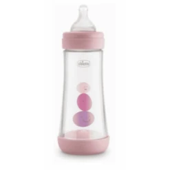 CHICCO BIBERON PERFECT 5 GIRL 300 ML SILICONE 3 FORI