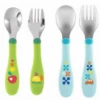 Chicco Posate Inox 18m+ Azzurro/verde -Farmacia Point-IT chicco posate inox 18m azzurro verde