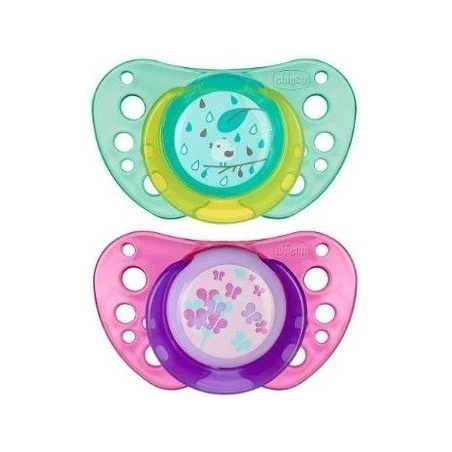 Chicco Succhietto Air Girl In Caucciu' 16-36 Mesi 2 Pezzi 3 Chicco Succhietto Air Girl In Caucciu' 16-36 Mesi 2 Pezzi