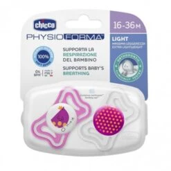 CHICCO SUCCHIETTO LIGHT GIRL SILICONE 16-36 MESI 2 PEZZI