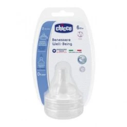 Chicco Tettarella Benessere Silicone 6m+ 2 Pezzi