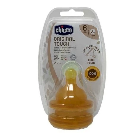 CHICCO TETTARELLA ORIGINAL TOUCH CAUCCIU' 2PZ - 6M 3 CHICCO TETTARELLA ORIGINAL TOUCH CAUCCIU' 2PZ - 6M