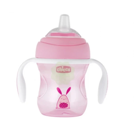 Chicco Transition Cup Tazza Rosa 4m+ 3 Chicco Transition Cup Tazza Rosa 4m+