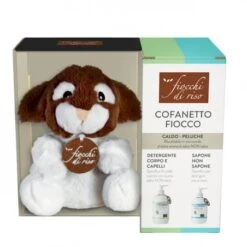Cofanetto FIOCCO DI RISO - Peluche, Sapone Non Sapone E Detergente Corpo E Capelli