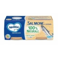 Danone Mellin Omogeneizzato Salmone 2 X 80 G