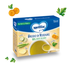 Danone Nutricia Soc. Ben. Mellin Brodo Di Verdure 10 X 8 G
