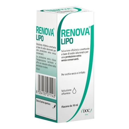 Doc Generici Renova Collirio Sostituto Lacrimale A Base Di Acido Ialuronico 0,4% E Lipidi Flacone Da 10 Ml Senza Conservanti 3 Doc Generici Renova Collirio Sostituto Lacrimale A Base Di Acido Ialuronico 0,4% E Lipidi Flacone Da 10 Ml Senza Conservanti