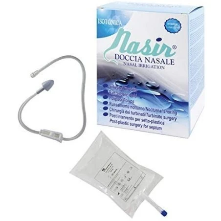 E. P. Medica Nasir Doccia Nasale Con Soluzione Fisiologica Isotonica 10 Sacche 250 Ml + 1 Blister 3 E. P. Medica Nasir Doccia Nasale Con Soluzione Fisiologica Isotonica 10 Sacche 250 Ml + 1 Blister