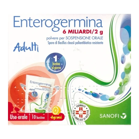 Enterogermina 6 Miliardi Sospensione Orale10 Buste 2g 3 Enterogermina 6 Miliardi Sospensione Orale10 Buste 2g
