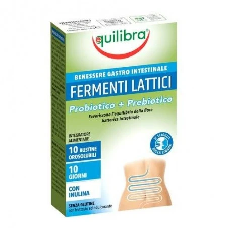 Equilibra Fermenti Lattici Probiotico + Prebiotico 10 Bustine Orosolubili 3 Equilibra Fermenti Lattici Probiotico + Prebiotico 10 Bustine Orosolubili