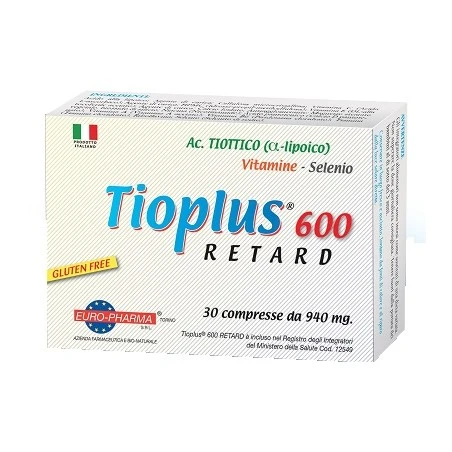 Euro-pharma Tioplus 600 Retard 30 Compresse 3 Euro-pharma Tioplus 600 Retard 30 Compresse