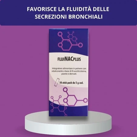 FluiNACplus Integratore Alimentare A Base Di N-acetilcisteina, Piante E Derivati 10 Stick Pack 5 G Cad 7 FluiNACplus Integratore Alimentare A Base Di N-acetilcisteina, Piante E Derivati 10 Stick Pack 5 G Cad - immagine 5