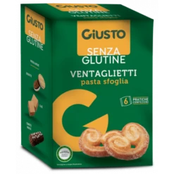 Farmafood Giusto Senza Glutine Ventaglietti 6 Pezzi Da 25 G