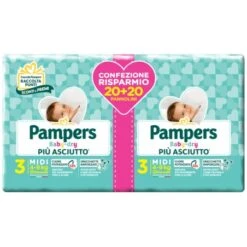 Fater Pampers Baby Dryduo Dwct Midi 40 Pezzi