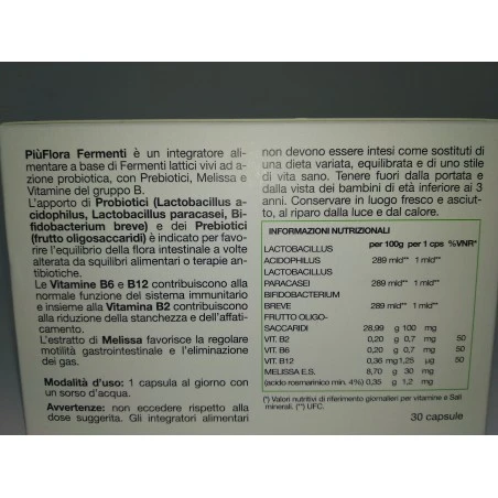 Fermenti Piu'Flora 30 Capsule By Farmaciapoint 4 Fermenti Piu'Flora 30 Capsule By Farmaciapoint - immagine 2