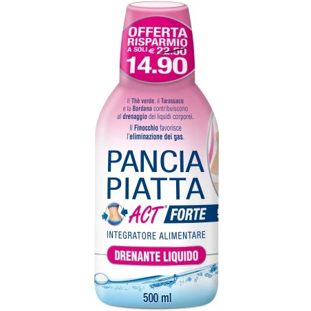 F&f Pancia Piatta Act Forte Drenante Liquido 500 Ml 3 F&f Pancia Piatta Act Forte Drenante Liquido 500 Ml