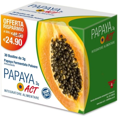 F&f Papaya Act 30 Bustine Da 3 G 3 F&f Papaya Act 30 Bustine Da 3 G