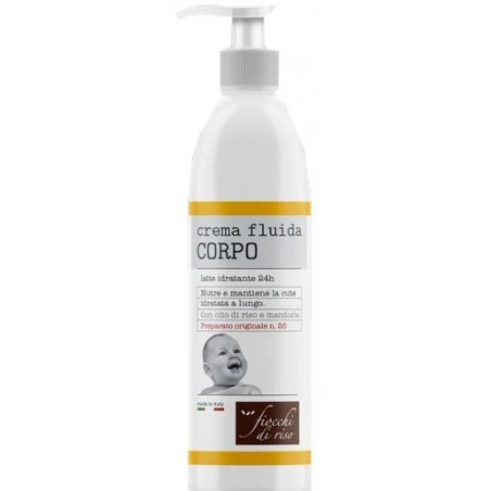 FIOCCHI DI RISO CREMA FLUIDA CORPO IDRATANTE 240ml 3 FIOCCHI DI RISO CREMA FLUIDA CORPO IDRATANTE 240ml