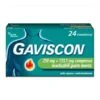 Gaviscon 24 Compresse Menta 250+133,5mg -Farmacia Point-IT gaviscon 24 compresse menta t250 1335m