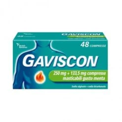 GAVISCON 48 COMPRESSE MASTICABILI AROMA MENTA 250+133,5 MG