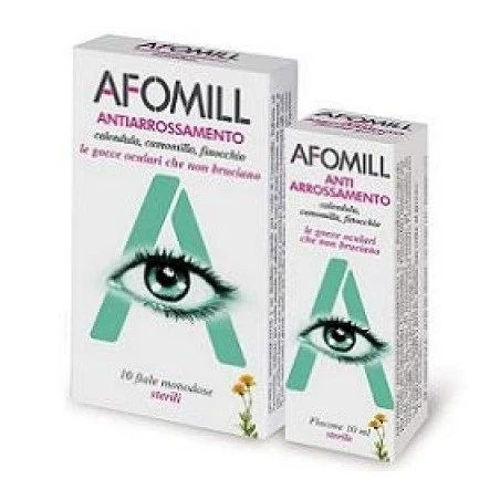 Gocce Oculari Afomill Antiarrossamento 10 Fiale Monodose 0,5 Ml 3 Gocce Oculari Afomill Antiarrossamento 10 Fiale Monodose 0,5 Ml