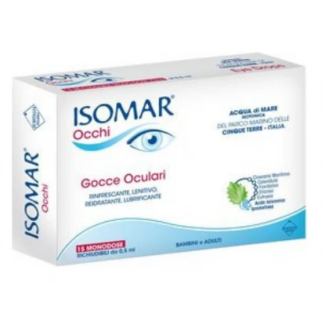 ISOMAR OCCHI ROSSI CON ACIDO IALURONICO 0,2% 15 FLACONCINI 3 ISOMAR OCCHI ROSSI CON ACIDO IALURONICO 0,2% 15 FLACONCINI
