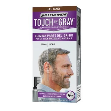 JUST FOR MEN TOUCH OF GRAY TRATTAMENTO COLORANTE GRADUALE CASTANO 3 JUST FOR MEN TOUCH OF GRAY TRATTAMENTO COLORANTE GRADUALE CASTANO