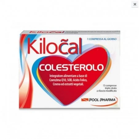 KILOCAL COLESTEROLO INTEGRATORE CONTROLLO DEI LIPIDI 15 COMPRESSE 3 KILOCAL COLESTEROLO INTEGRATORE CONTROLLO DEI LIPIDI 15 COMPRESSE