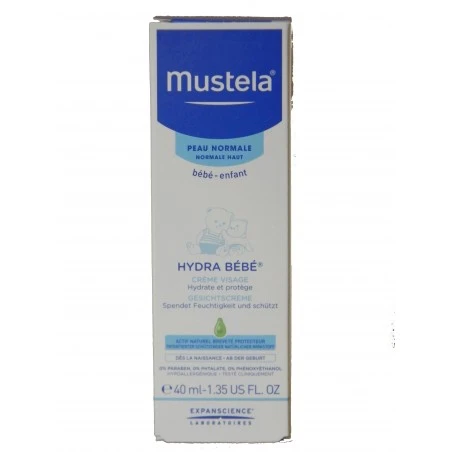 Lab. Expanscience Italia Mustela Hydra Bebe' Crema Viso 24h 40 Ml 3 Lab. Expanscience Italia Mustela Hydra Bebe' Crema Viso 24h 40 Ml