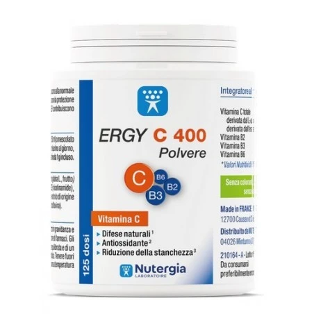 Laboratoire Nutergia Ergy C 400 Polvere 125 G 3 Laboratoire Nutergia Ergy C 400 Polvere 125 G