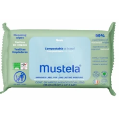 Laboratoires Expanscience Mustela Salviette Compostabili Profumate 60 Pezzi
